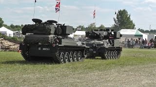 preview picture of video 'Alvis Fighting Vehicles - Display & Pyrotechnics at the vale !'
