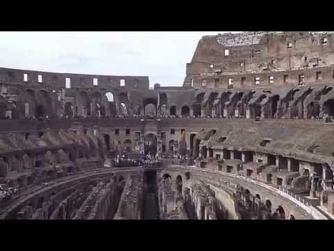 A look inside The Colosseum.  Rome, Italy.