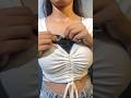 How To Wear Deep Neck Dresses Shorts Shortvideo Fashion Hack Viral
