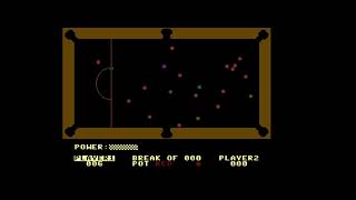Steve Davis Snooker - C16 Commodore 16 game playthrough with commentary