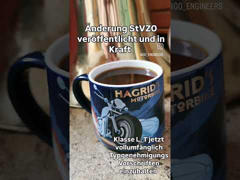 Änderung StVZO veröffentlicht und in Kraft