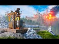 SOLO CLAIMING HQM QUARRY On WIPE DAY 1v8 Raid Defense Rust Movie