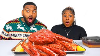 9 POUND WHOLE KING CRAB MUKBANG