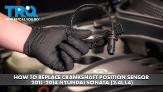 How to Replace Crankshaft Position Sensor 2011-2014 Hyundai Sonata
