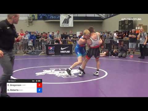 63 Kg Rr Rnd 1 Dylan Gregerson Utah Valley RTC Vs Dalton Roberts NYAC NMU