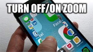 How to Disable / Turn OFF ZOOM Box on a Apple iPhone 7/8/X