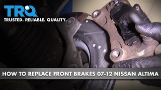 How to Replace Front Brakes 07-12 Nissan Altima