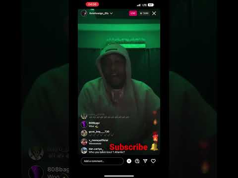 Fivio Foreign New unreleased Woo 💫 song on IG Live #popsmoke #fivioforeign #nyc