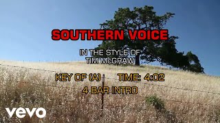 Tim McGraw - Southern Voice (Karaoke)
