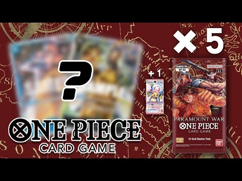OPENING ONE PIECE CARD GAME BOOSTER PACK [OP-02] - PARAMOUNT WAR -  LOOSE PACKS | One Piece TCG