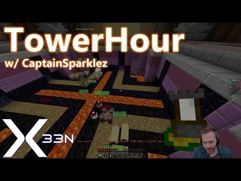 X33N - Minecraft PvP:  TowerHour Minigame vs. CaptainSparklez