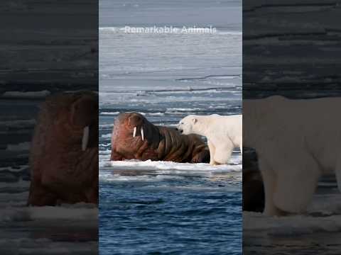 Walruses hold their own against Polar Bears