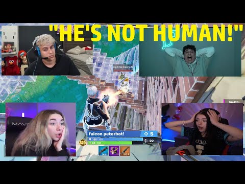Streamers React to Peterbot's INSANE Solo CLUTCH in FNCS FINALS Day 2! | Fortnite