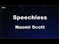 Speechless - Naomi Scott Karaoke 【No Guide Melody】 Instrumental