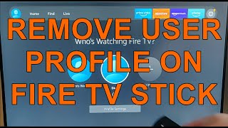How to Remove a Profile from your Fire TV Stick