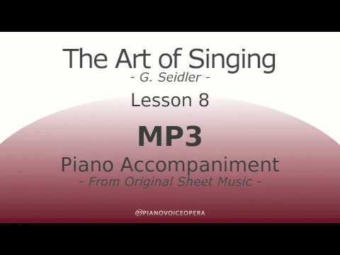 Seidler, The Art of Singing Piano Accompaniment Lesson 8