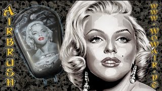 No.269 Airbrush by Wow " Marilyn Motorradtank " HD.mp4