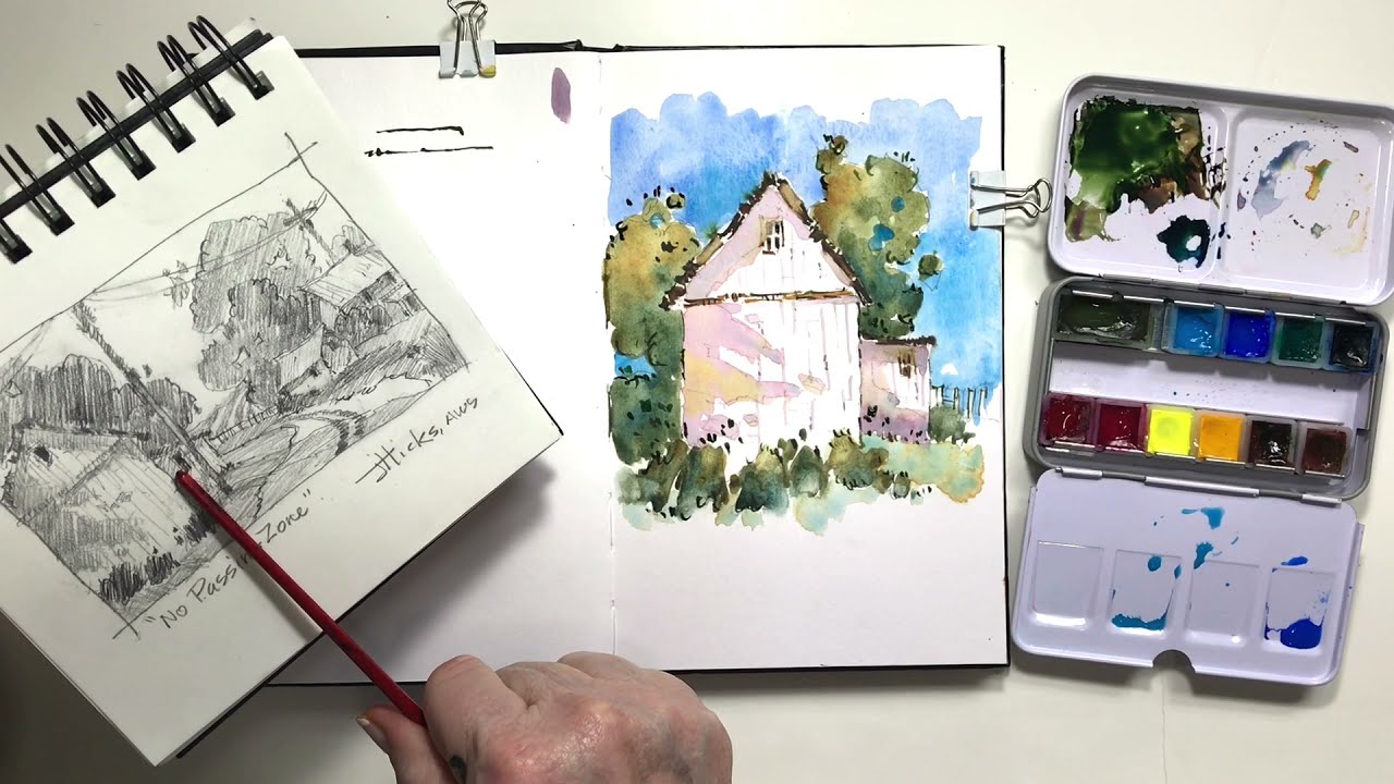 FOUR STEPS TO BEAUTIFUL WATERCOLOR LANDSCAPES TRAILER