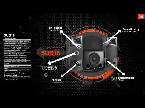 JBL SUB18 2015 - Black image 4