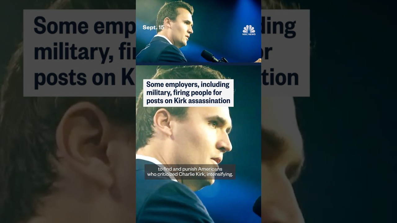Some employers firing people for posts on Charlie Kirk