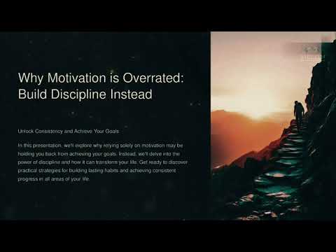 Why motivation is overrated: Build discipline instead