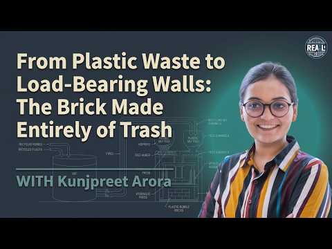 She Turns Plastic Waste and Rubble Into Bricks Stronger Than Clay