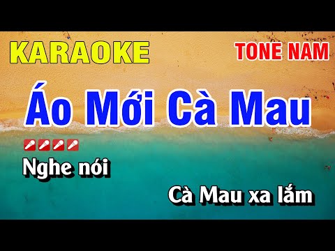 Karaoke Áo Mới Cà Mau Tone Nam Nhạc Sống | Hoàng Luân