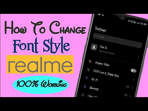 How To Change Font Style In Any Realme Device