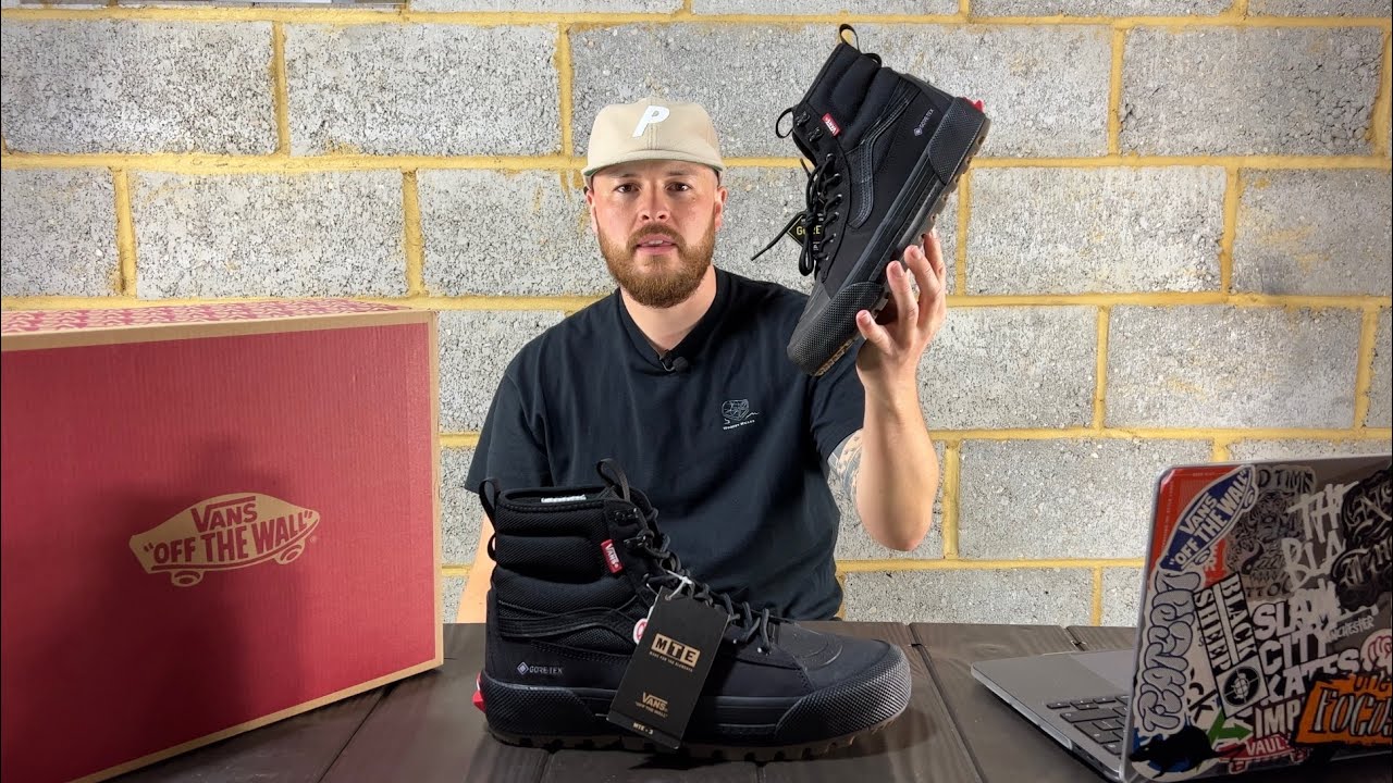 Watch Good winter shoes Vans sk8 hi MTE gore-tex - black - size guide + on feet Now Good winter shoes Vans sk8 hi MTE gore-tex - black - size guide + on feet