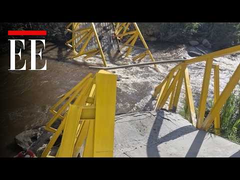 Colapso de puente en Moniquirá, Boyacá, dejó tres personas heridas | El Espectador