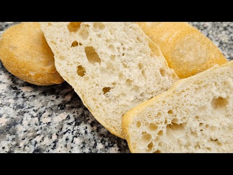 Ciabattabrötchen mit Biga