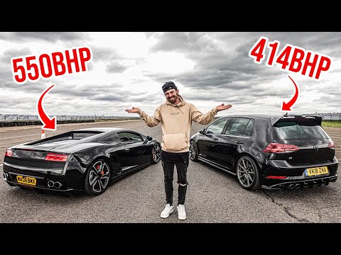 MY VW GOLF R TAKES ON MY LAMBORGHINI