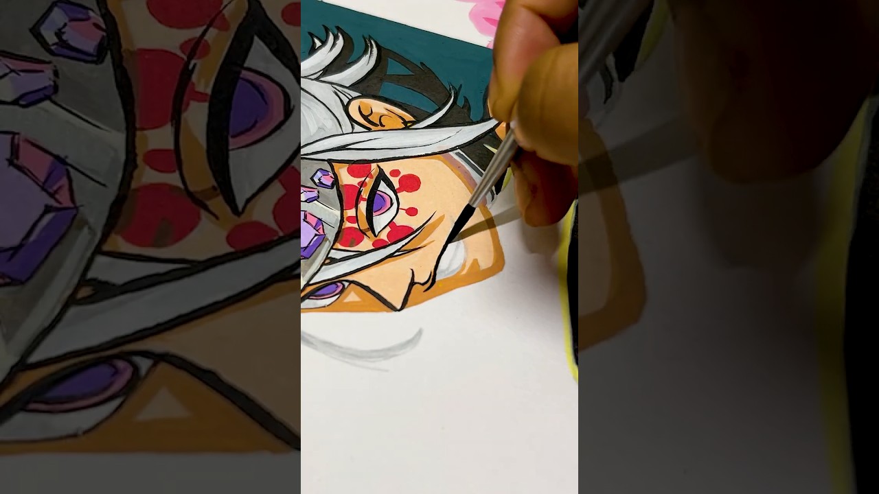 Tengen Usui Painting  Demon Slayer Kimetsu no Yaiba Fanart #demonslayer #anime