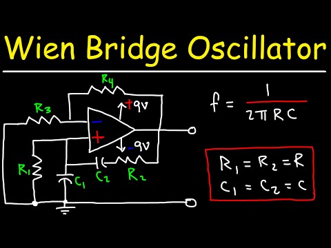 Wien Bridge Oscillator Circuit Using a 741 Op Amp