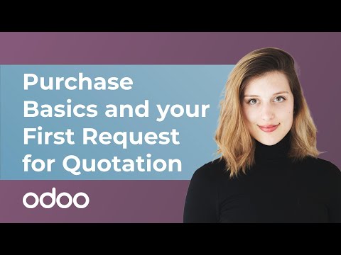 Purchase Basics and Your First Request for Quotation | Odoo Purchase