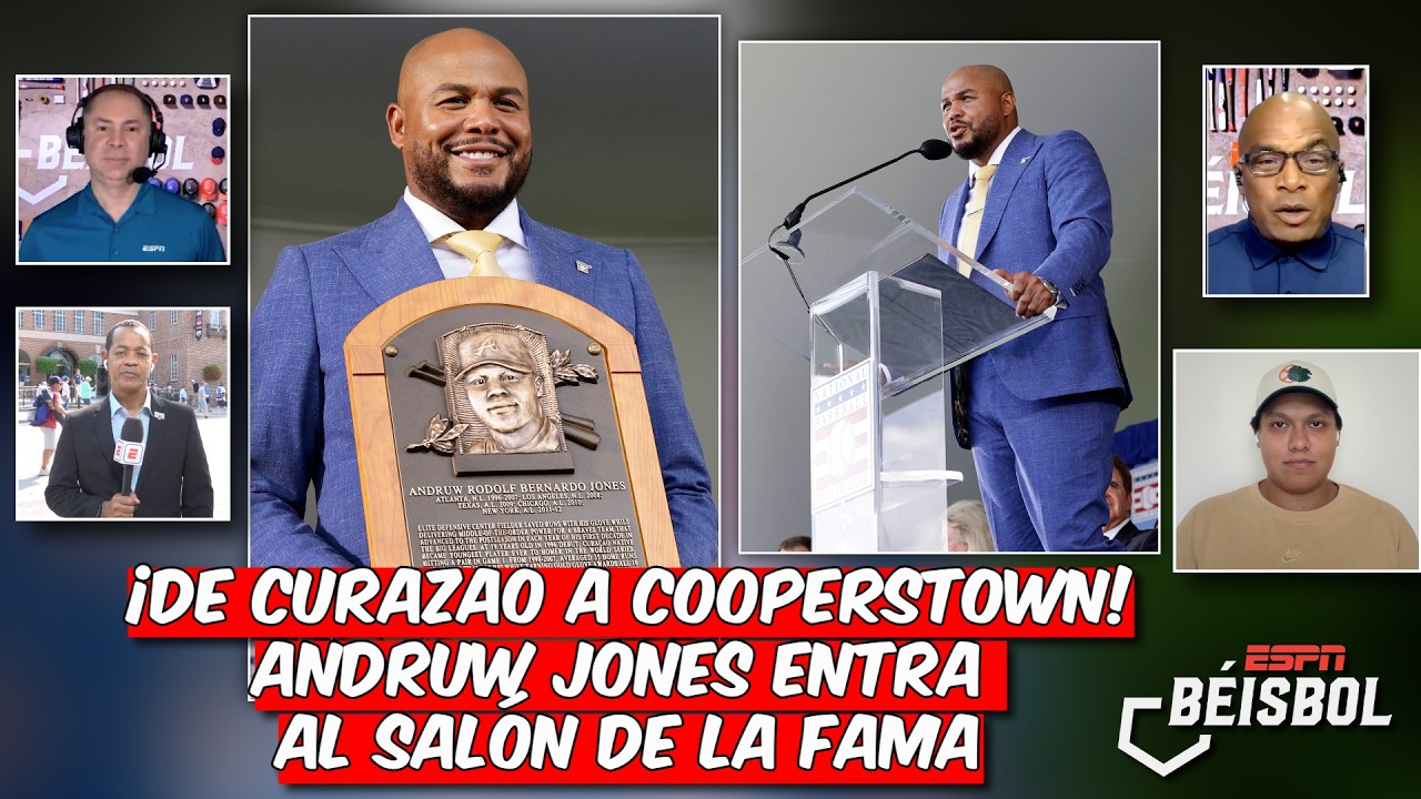 ANDRUW JONES HIZO HISTORIA, desde CURAZAO al SALÓN DE LA FAMA de COOPERSTOWN | ESPN Beisbol