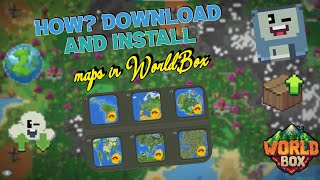 How to download and install maps in WorldBox?, for pc and cell phones tutorial.