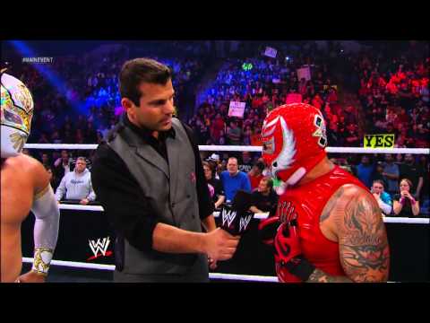 Rey Mysterio, Sin Cara & Randy Orton vs. The Prime Time Players & Alberto Del Rio: WWE Main Event