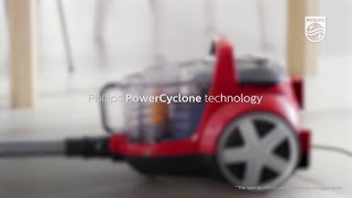 فيليبس مكنسة كهربائية باور برو اكتيف بدون كيس 2000 واط من سايكلون اسود ازرق رويال داكن