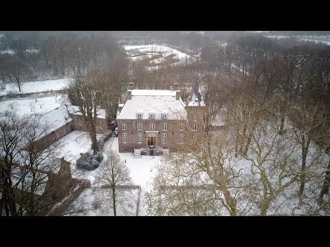 Kasteel en landgoed Nemerlaer in de sneeuw – Beeldbank Oisterwijk