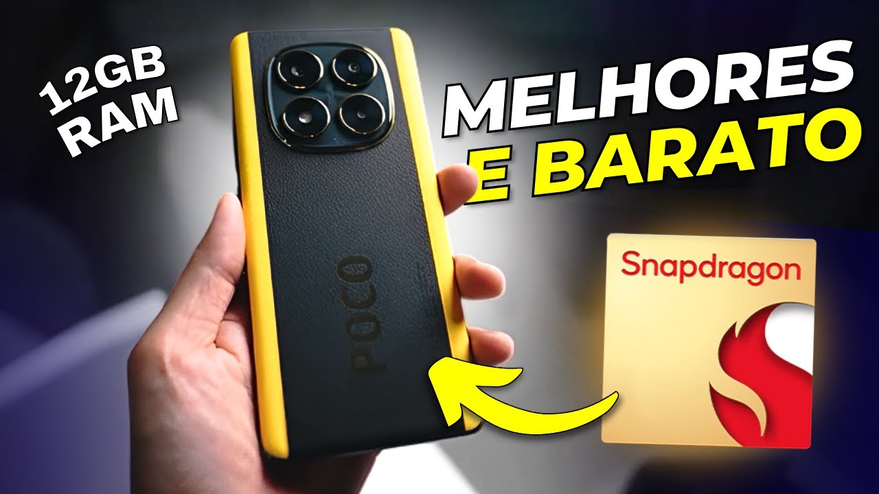 TOP 7 MELHORES Celulares BOM e BARATO em 2025! (RODA TODOS JOGOS)