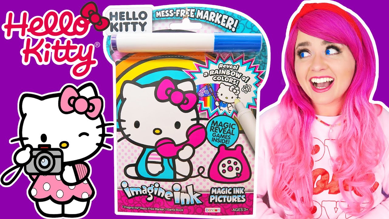 Coloring Hello Kitty & Friends Imagine Ink Coloring Book | Sanrio Magic Ink Activity & Game Book