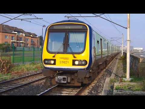 Irish Rail 29000 Class DMU Commuter Train - Booterstown, Dublin