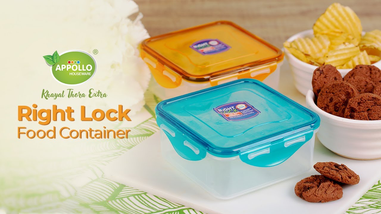 Store the right way in Right Lock Food Container | Appollo Houseware #foodcontainer #container