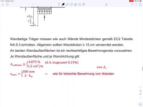 Solid Construction 3 – Example 8 Design of a wall-like beam (Part 2)
