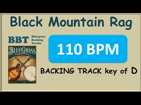 Black Mountain Rag 110 bpm backing track in D