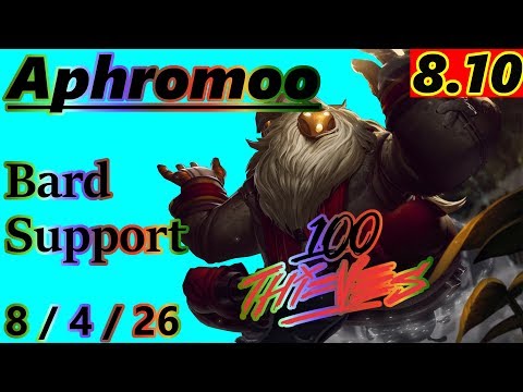 Aphromoo as Bard Support - S8 Patch 8.10 - Full Gameplay