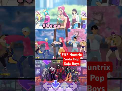 FNF Soda Pop But Huntrix X Saja Boys [Kpop Demon Hunters] #fnf #sodapop #huntrix