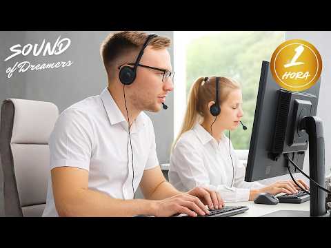 Som de Escritório para Foco – Ambiente Profissional Sem Teclado (1 Horas Contínuas)