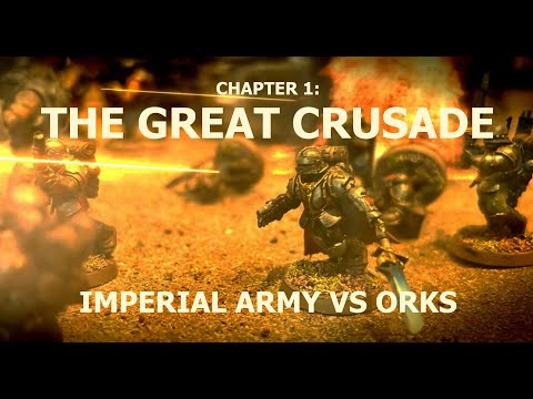 The Great Crusade - Orks vs Imperial Army - Animated Battle